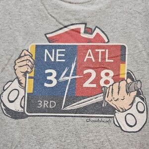 Chowdaheadz | Patriots vs Falcons Super Bowl LI Final Score Graphic Tee | XL